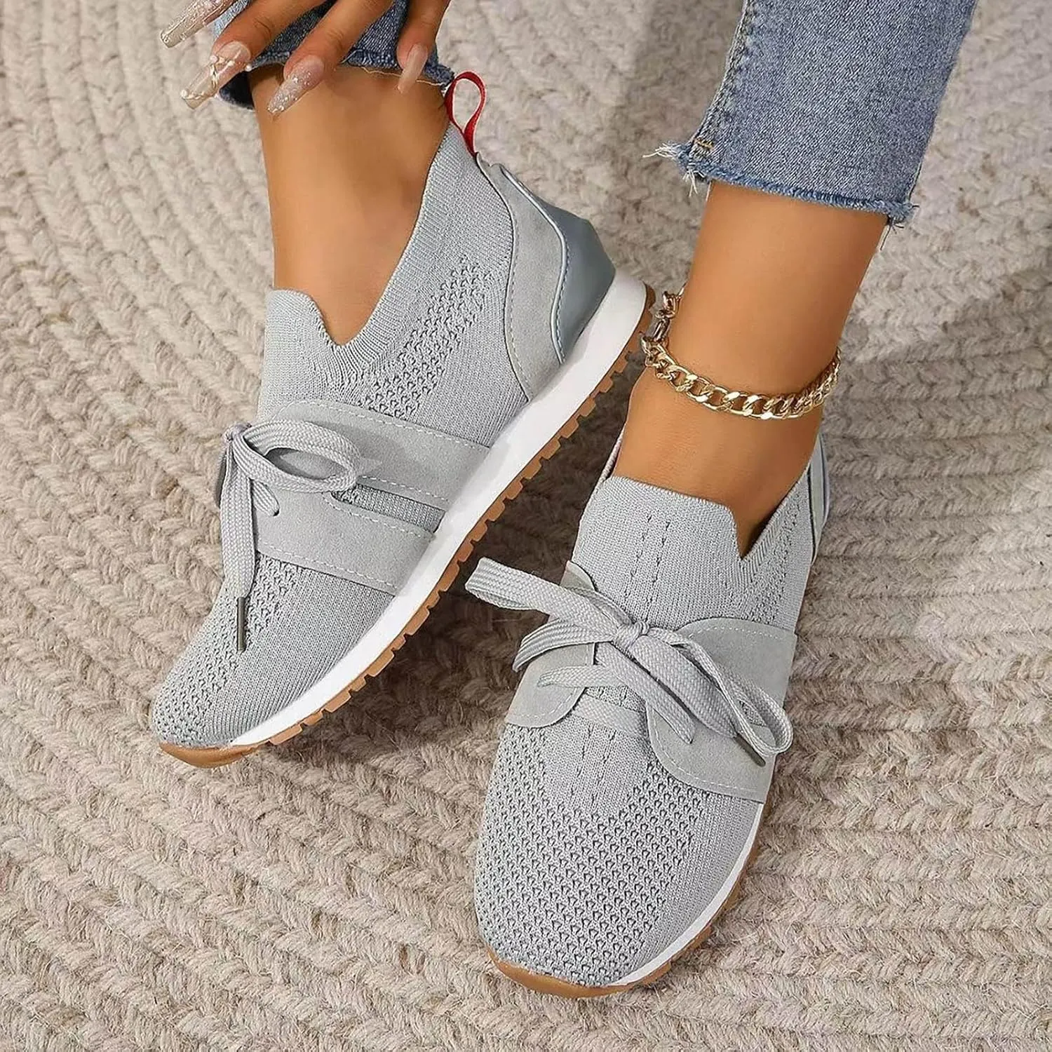 Arch Support Orthopedic Sneakers for Women Non Slip Cushion Fashion Running Tennis Shoes Versatile Dress Shoe