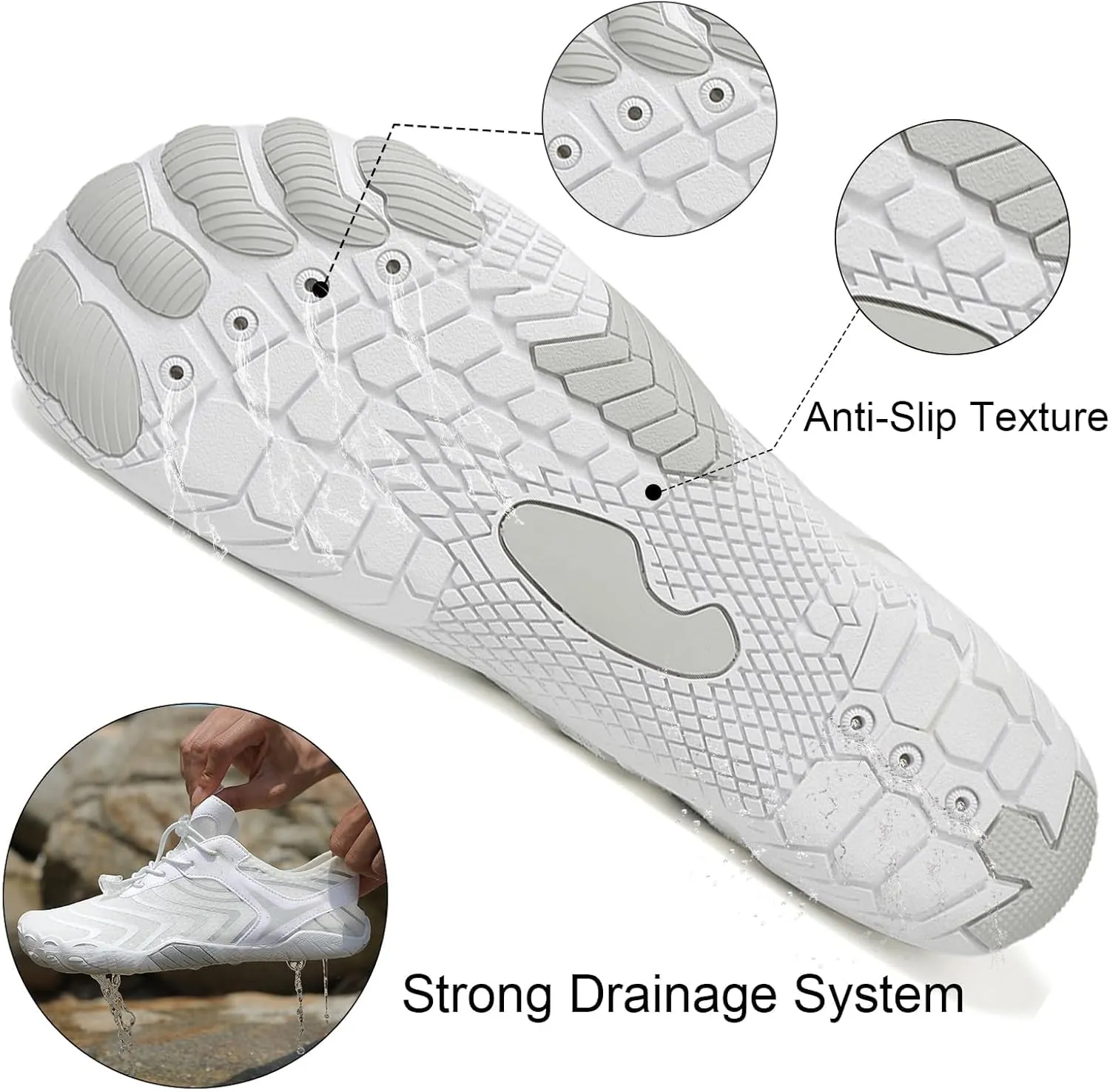Barefoot Shoes Women Walking Hiking Zero Drop Running Shoes Comfortable Slip On Sneakers Water Resistant Grounderd Footwear Hike Barefoot Shoe Wide Toe Box Lightweight Casual for Summer Beach 2025