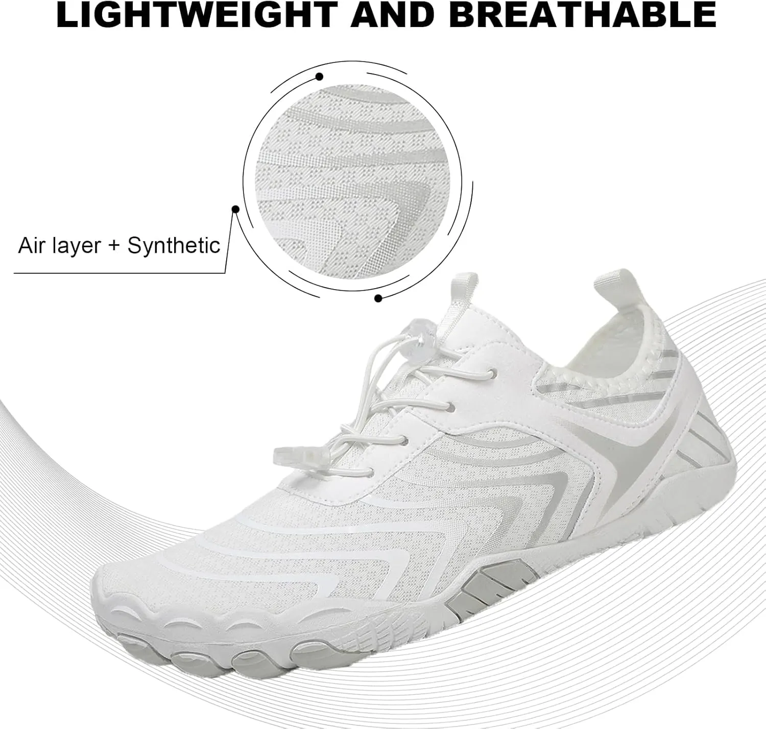 Barefoot Shoes Women Walking Hiking Zero Drop Running Shoes Comfortable Slip On Sneakers Water Resistant Grounderd Footwear Hike Barefoot Shoe Wide Toe Box Lightweight Casual for Summer Beach 2025