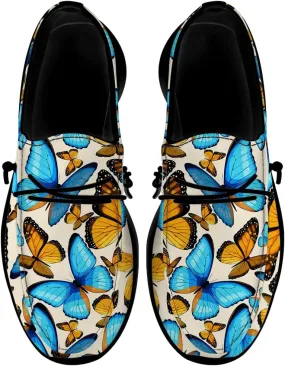 Butterfly Shoes Women Loafers Canvas Slip-on Shoes Butterfly Gifts for Women Men