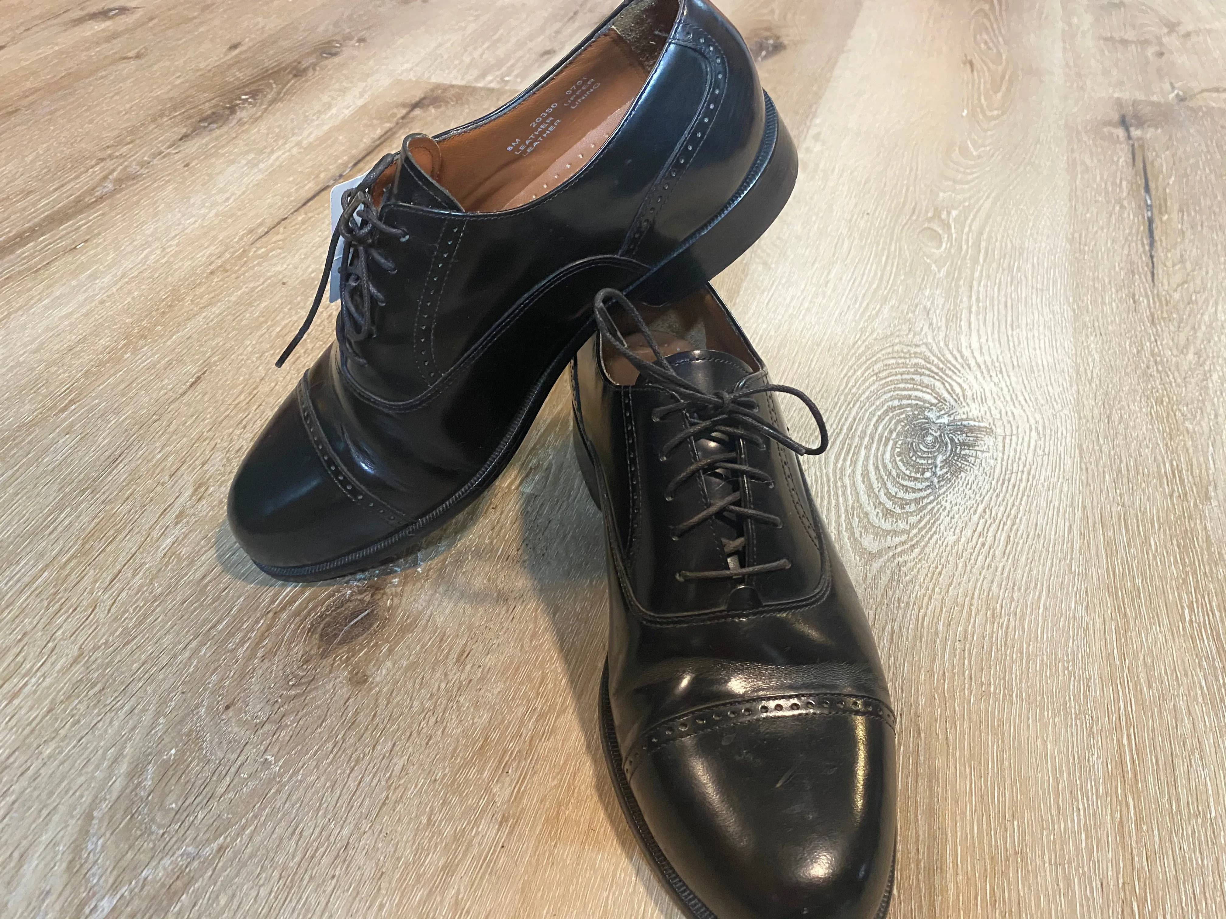 Cap Toe Bostonian Oxford Shoes 8M 41 (China)