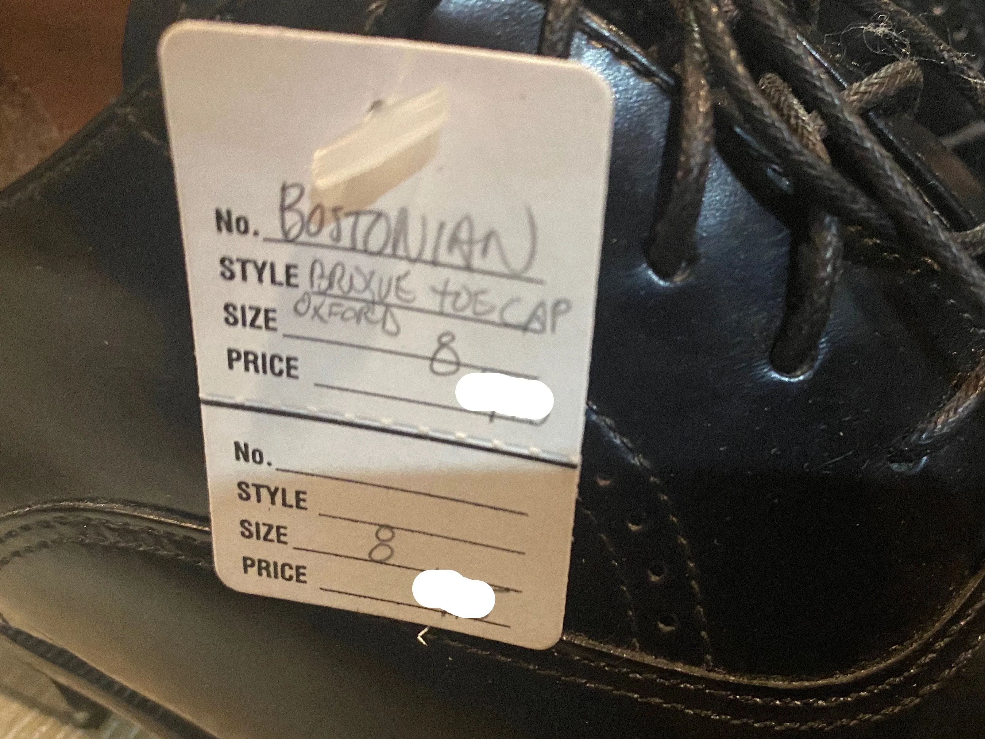 Cap Toe Bostonian Oxford Shoes 8M 41 (China)