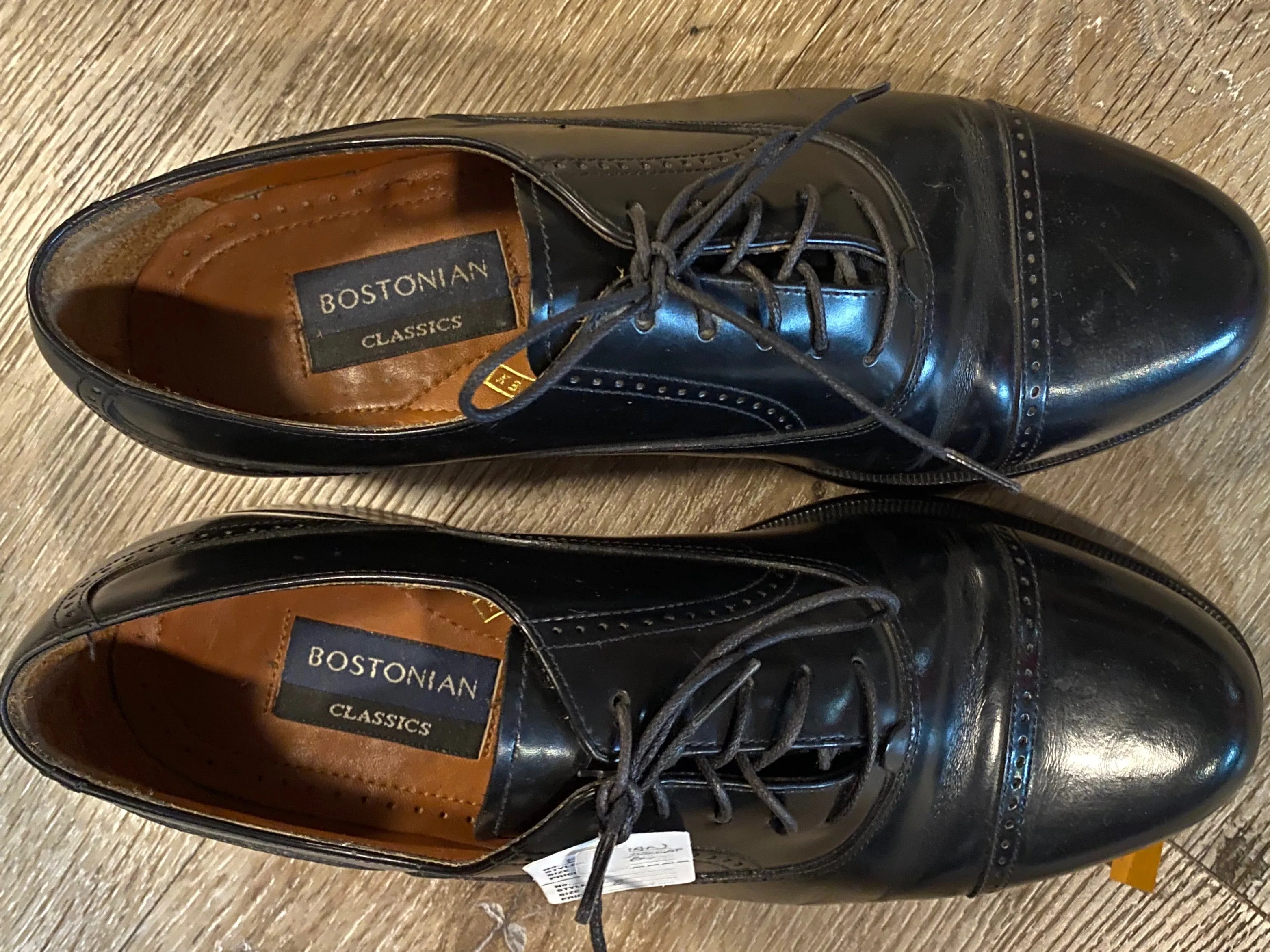 Cap Toe Bostonian Oxford Shoes 8M 41 (China)
