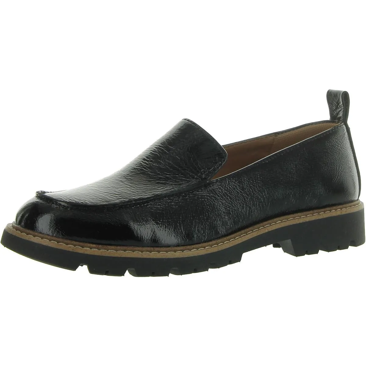 Comfortiva Womens Lindee Leather Slip On Loafers