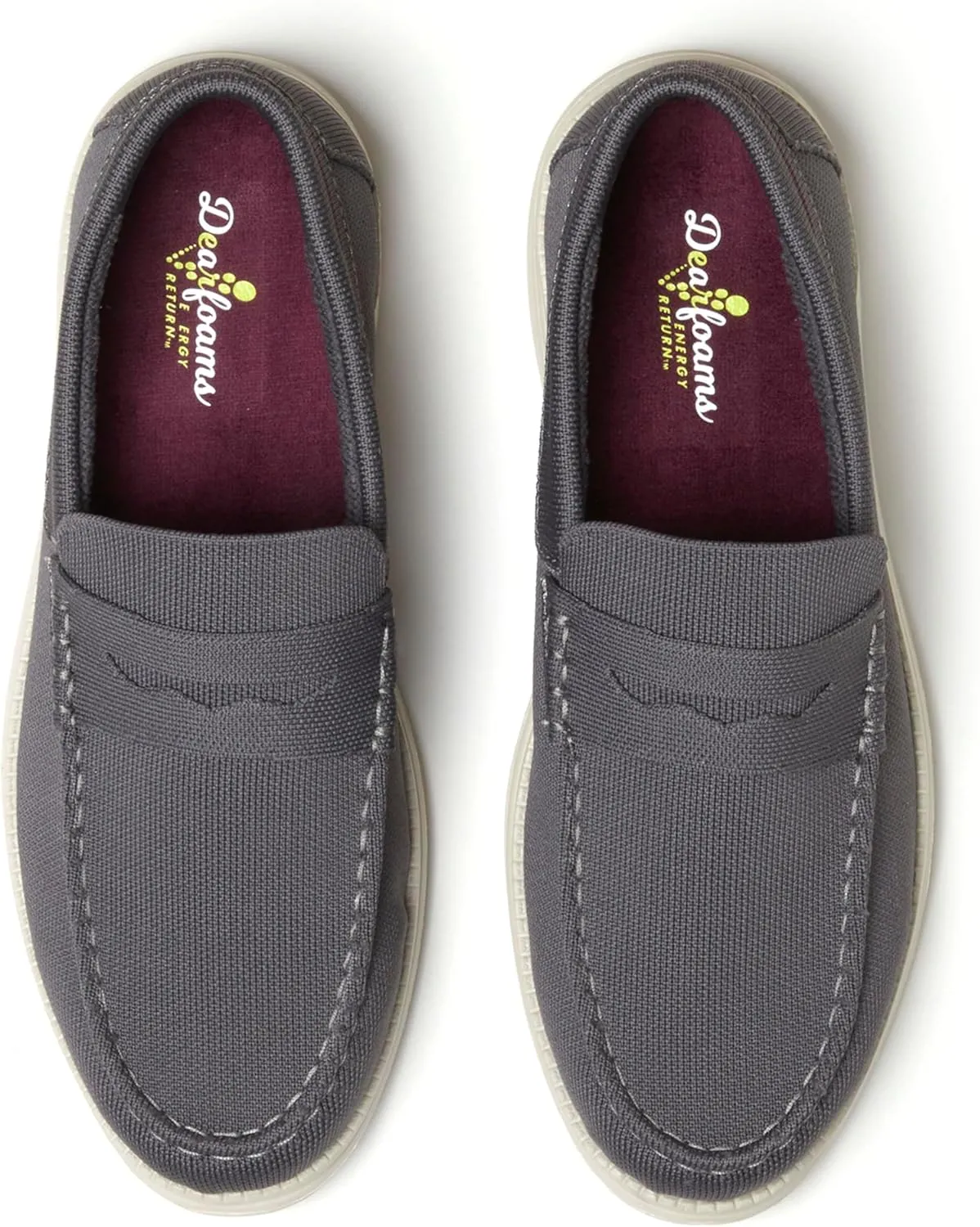 Dearfoams Men's Rollins Slip on Shoe Comfortable Lightweight Machine Washable with Arch Support Loafer