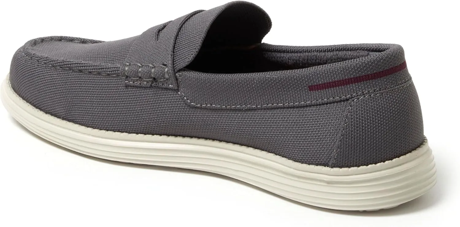 Dearfoams Men's Rollins Slip on Shoe Comfortable Lightweight Machine Washable with Arch Support Loafer