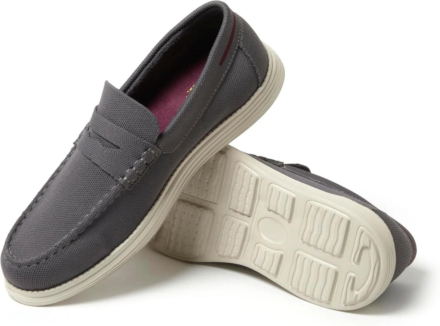 Dearfoams Men's Rollins Slip on Shoe Comfortable Lightweight Machine Washable with Arch Support Loafer