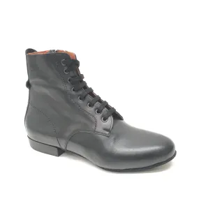 DelMago 3.0 Theatrical Boots: The Sentry: Serious Black | 1.25" Tapered Ultralite | MED | Suede Sole
