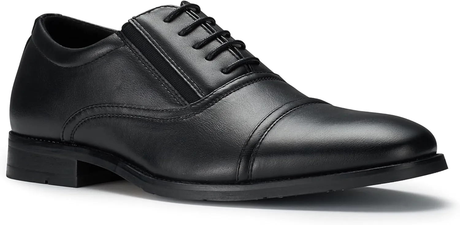 Ferro Aldo Mens Classic Vegan Leather Lace-Up Oxford Formal Dress Shoes