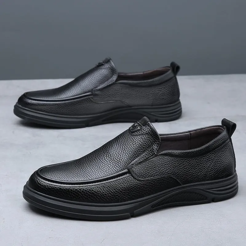Luxury Men's Oxford Wingtip Shoes Business Formal Dress Shoes Genuine Leather
