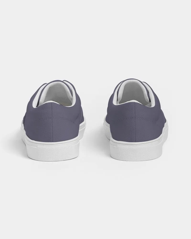 Medium Dark Blue Men's Canvas Sneakers | Men's | Medium Dark Pale Pastel Blue | C30M30Y0K60