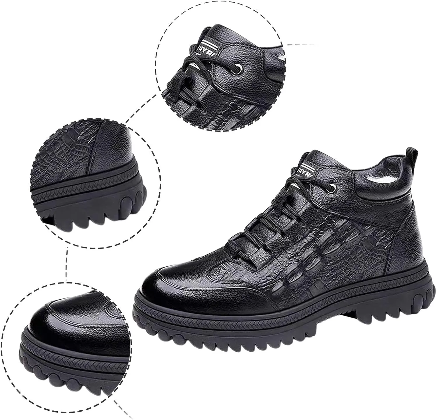 Men's Snow Boots,Waterproof Insulated Fur Boots Platform Insulated Fur Boots Trekking Snow Boots Winter Shoes for Women 2024