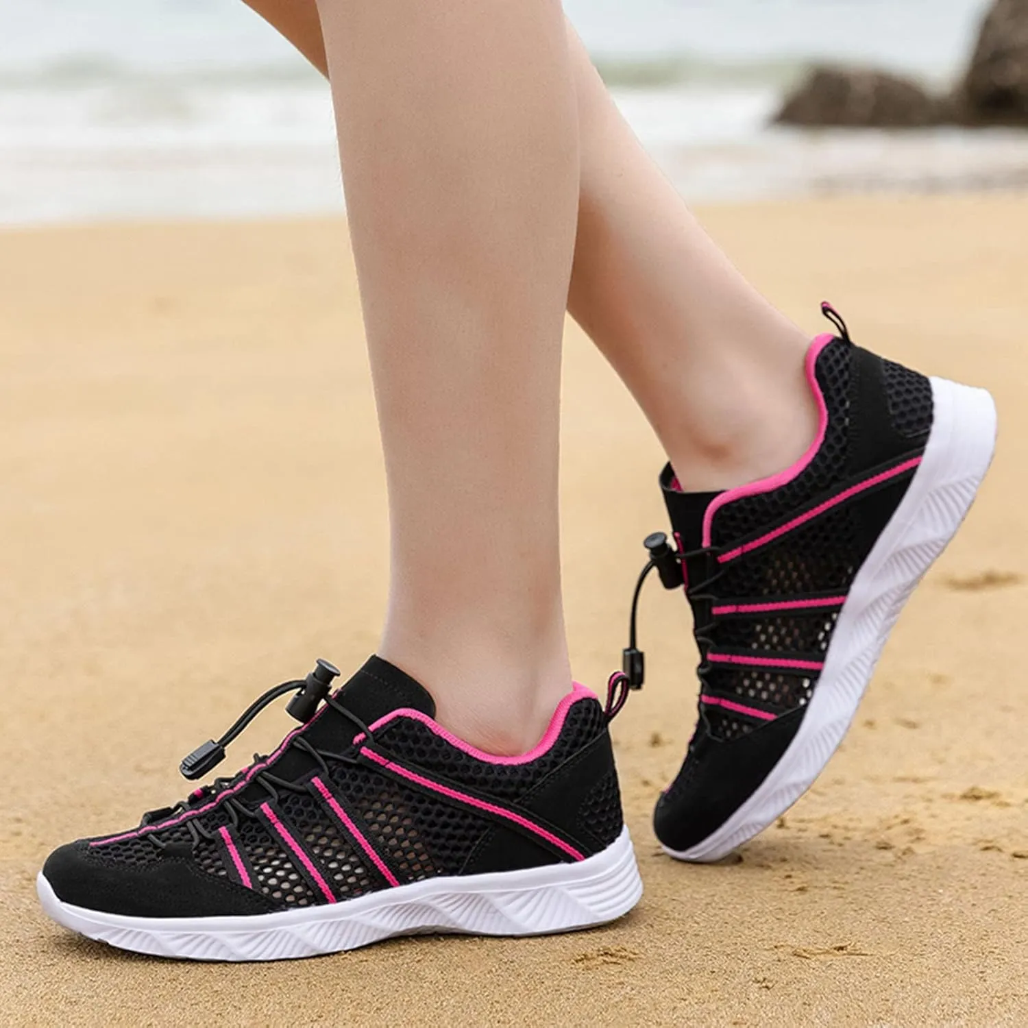 Mens Water Shoes Wide Closed Toe Non Slip Water Shoes Barefoot Wide Water Shoes for Women Barefoot Yoga Exercise Wear Sport Accessories for Water Sports Travel Walk