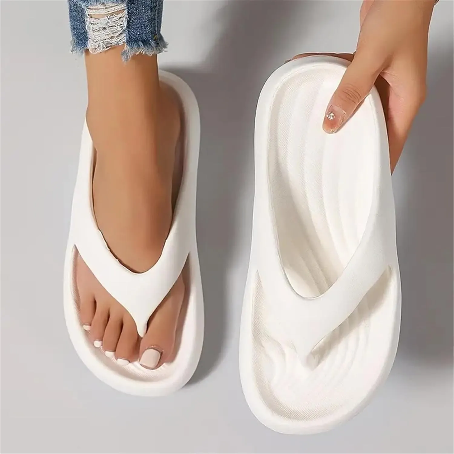 Orthopedic Flip Flops for Women Pressure Relief EVA Sandals Everywear Ara Thong Sandal Arch Support Recovery Sandals Soft Summer Beach Shoes Comfortable Pillow Shoe