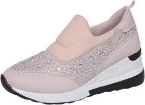 Orthopedic Shoes for Women Comfortable Running Shoes Breathable Mesh Womens Slip On Sneakers Women Walking Shoes with Arch Support Tennis Shoes Lightweight Casual Sneakers for Gym Travel Work