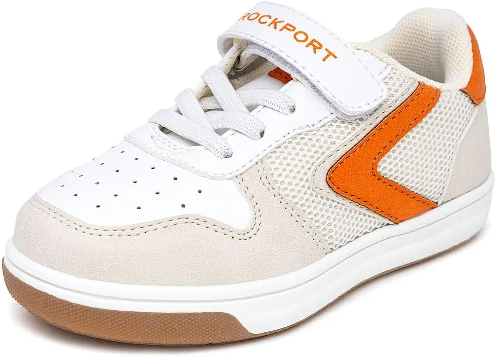 Rockport Kids' Adjustable Strap & Bungee Sneakers | Comfortable Casual Shoes for Boys & Girls (Toddler/Little Kid Sizes)