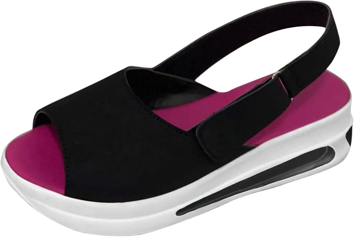 SBGMoSJ Womens Platform Sneakers Black Women's Hiking Shoes Size 5 Gym Shoes for Women White Sneakers for Women Low Top Zapatos Altos Negros Cadenas para Mujer
