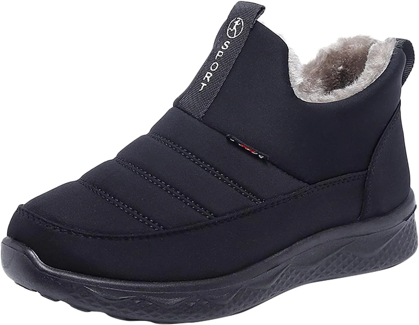 Snow Shoes for Men Womens Winter Non-Slip Ankle Booties Waterproof Work Boots for Men