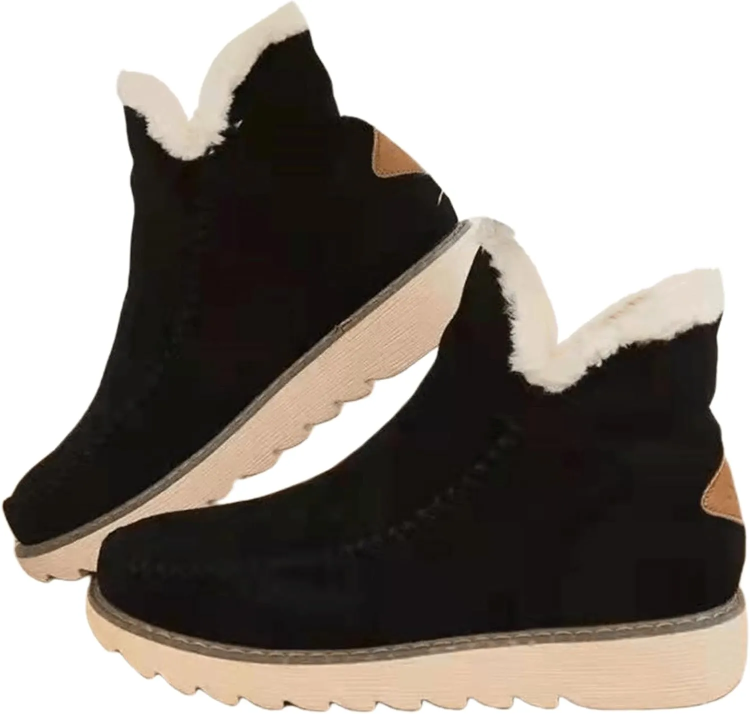 Trending Winter Boots For Women 2024 Snow Boots Fur Lining Warm Ankle Booties Casual Fashion Fuzzy Loafers Shoes