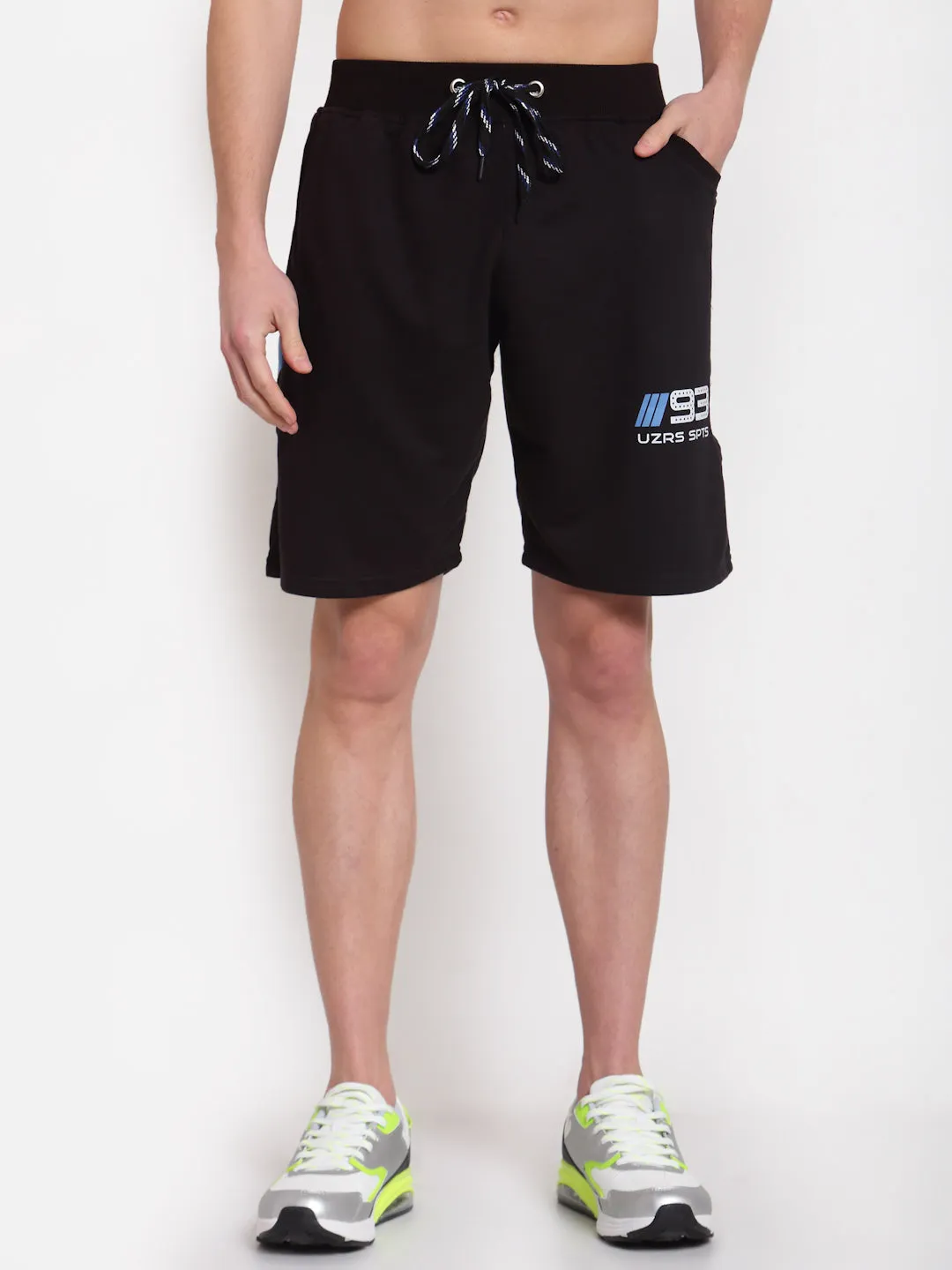 Uzarus Men's Cotton Bermuda Shorts With 2 Zippered Pockets