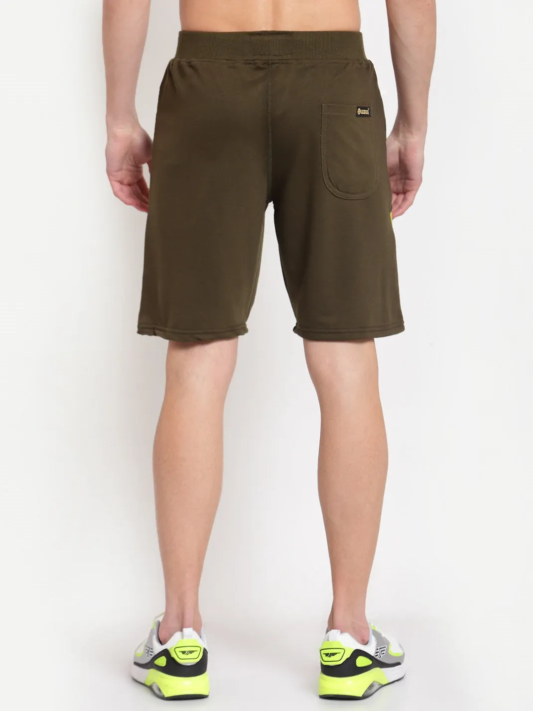 Uzarus Men's Cotton Bermuda Shorts With 2 Zippered Pockets