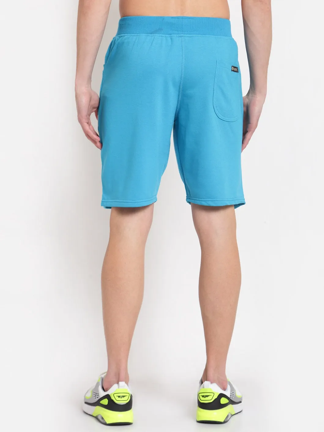 Uzarus Men's Cotton Bermuda Shorts With 2 Zippered Pockets