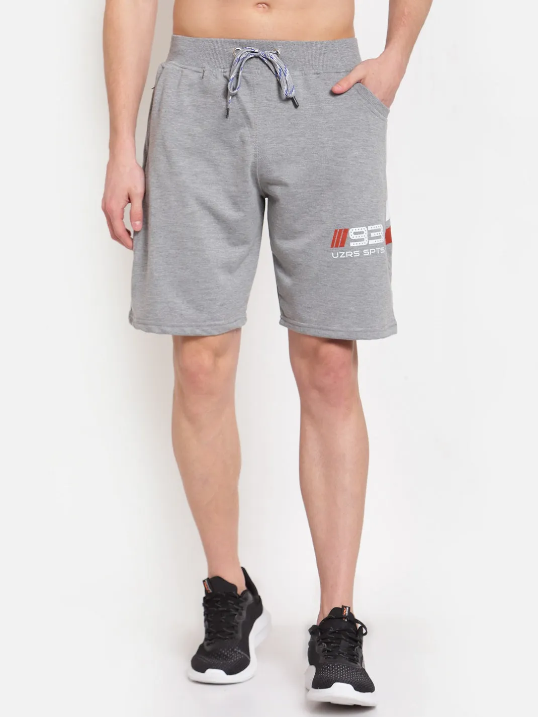 Uzarus Men's Cotton Bermuda Shorts With 2 Zippered Pockets