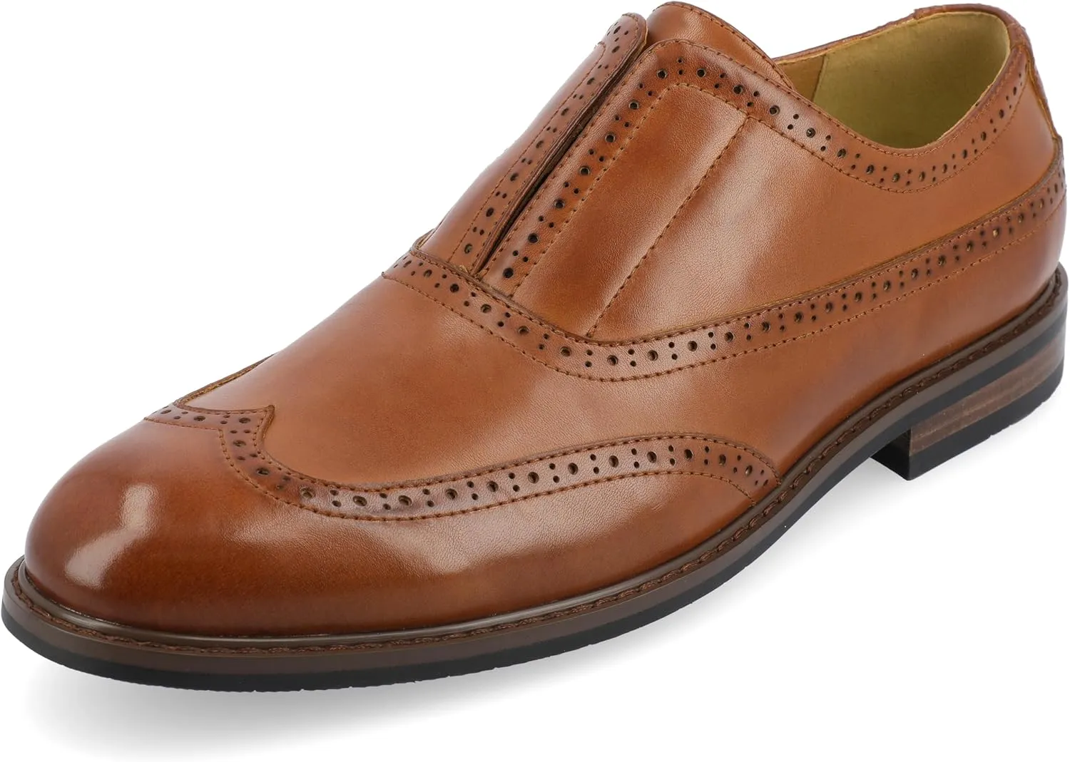 Vance Co. Mens Brogue Faux Leather Oxfords