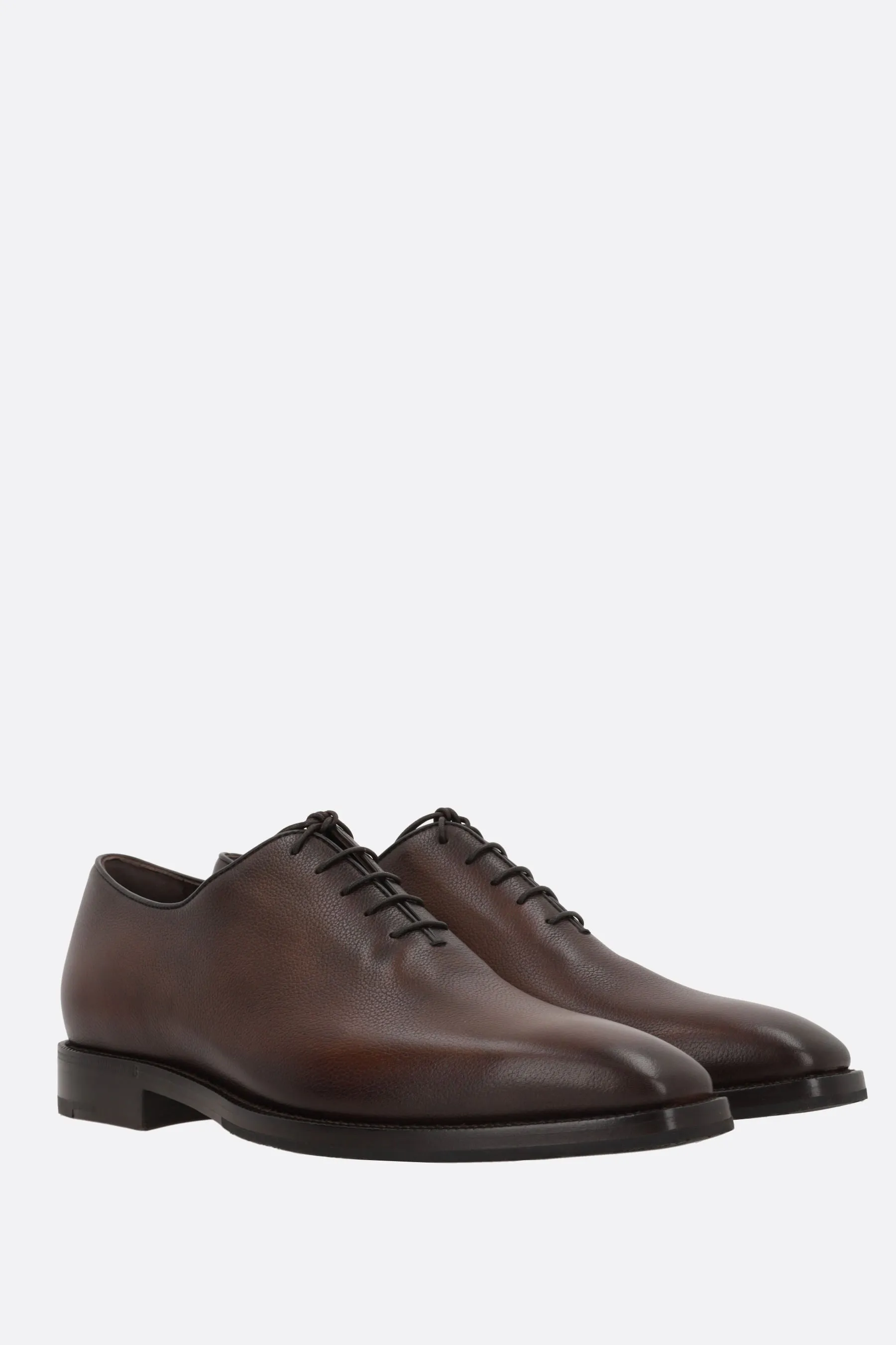 Venezia Leather Square-Toe Oxfords