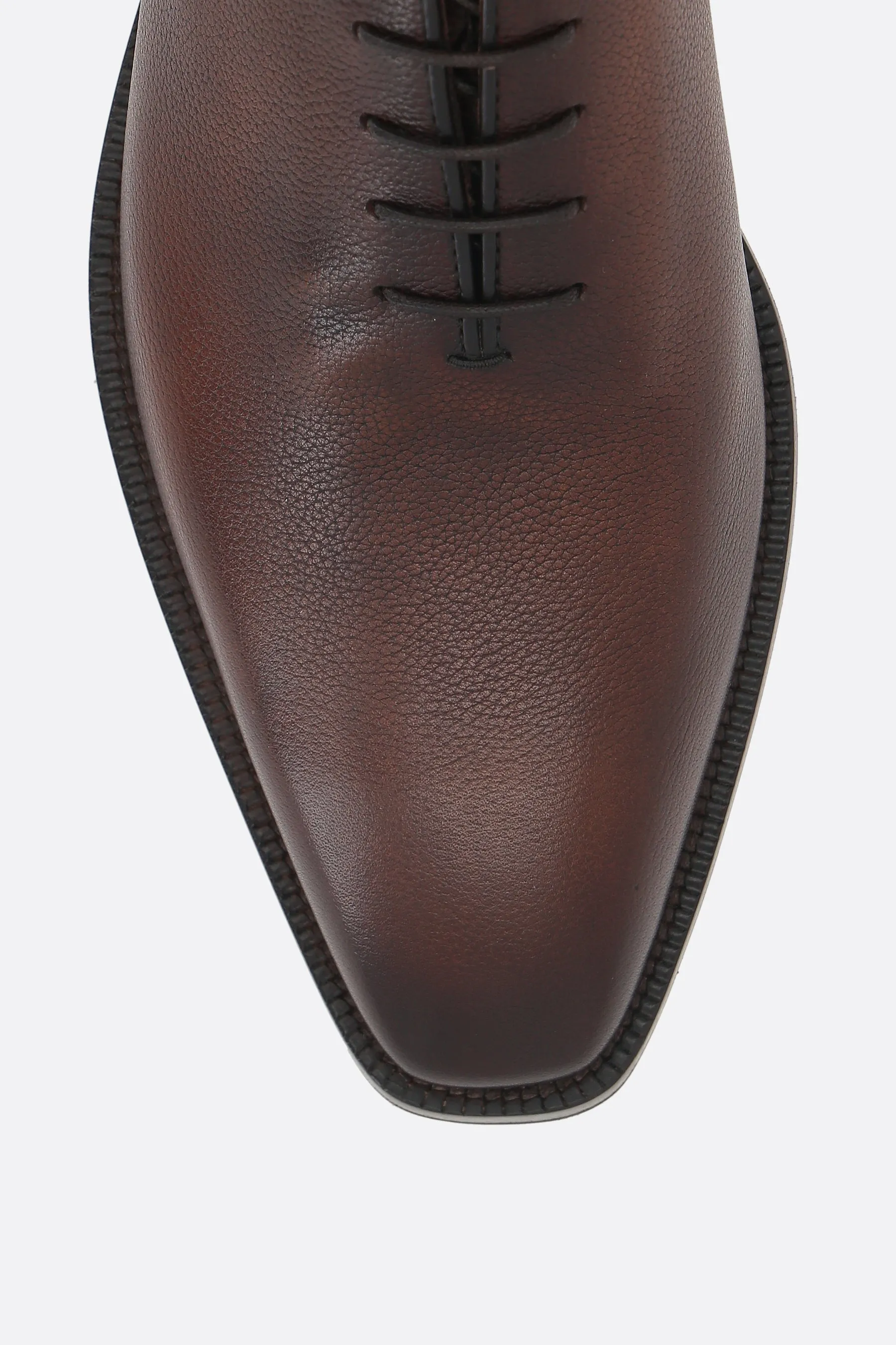 Venezia Leather Square-Toe Oxfords
