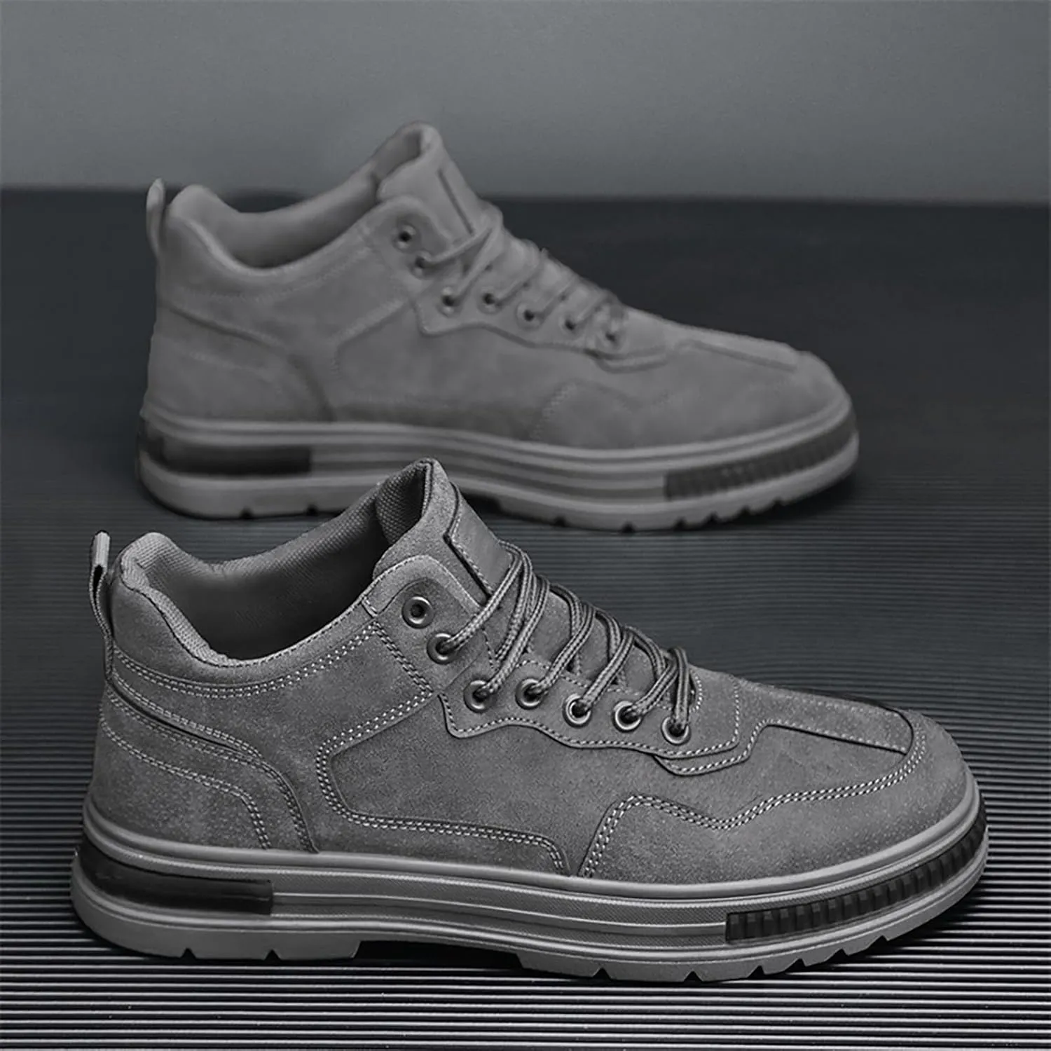 White Platform Sneakers Walking Shoes for Men Womens White Tennis Shoes Slip on Non Slip Low Top Casual Loafers for Men Walking Sneakers for Women Arch Suport
