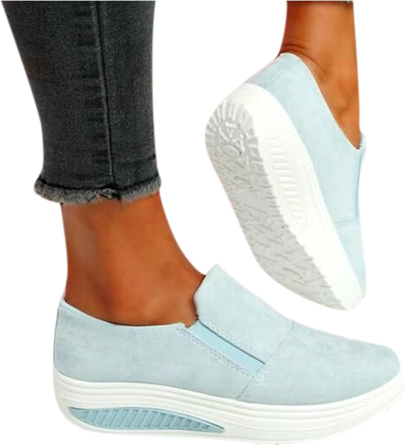 White Sneakers for Women Wide Toe Box Zapatos De Fiesta para Mujer Elegantes Comodos Trendy Walking Shoes for Women 2023 Womens White Platform Sneakers Zapatos Antideslizante para Mujeres