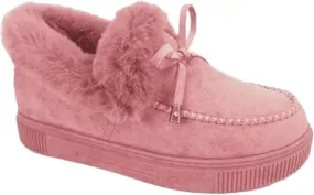 Winter Boots For Women Fashion Snow Boots Slip on Warm Comfortable Outdoor Fur Lined Ankle Booties Thickening Loafers Shoes