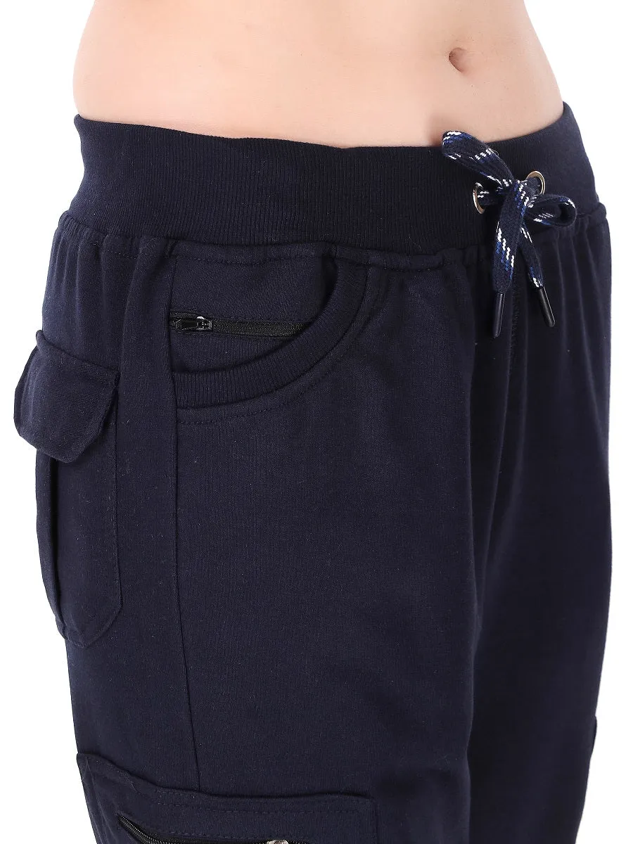 Women's Cargo Capri Shorts With 9 Zippered Pockets