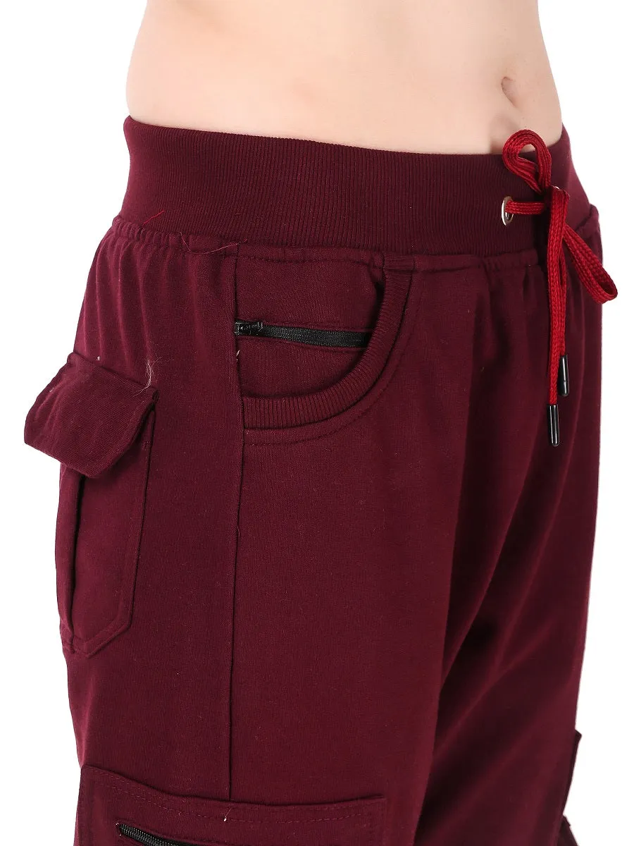 Women's Cargo Capri Shorts With 9 Zippered Pockets