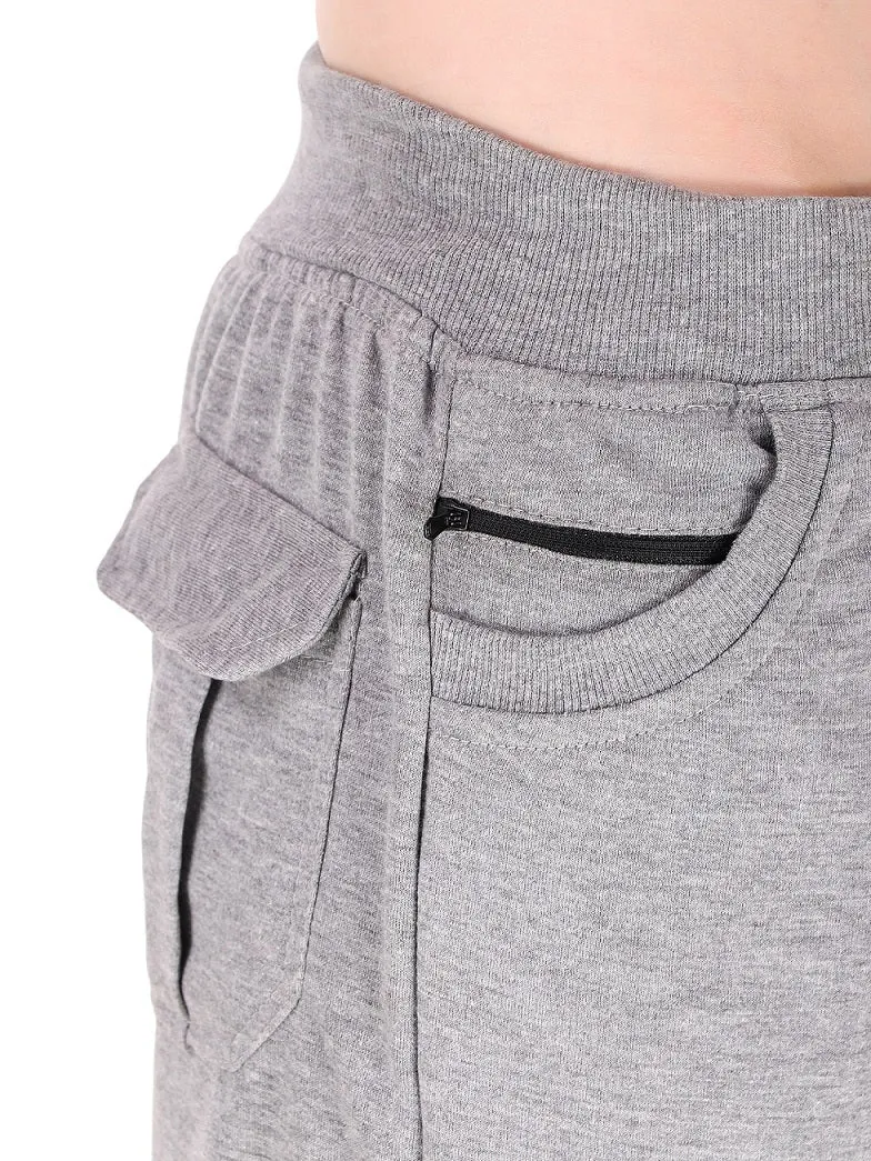 Women's Cargo Capri Shorts With 9 Zippered Pockets