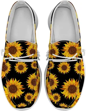 Women's Loafers Slip-on Shoes Sunflower Sneakers Gifts for Women Men