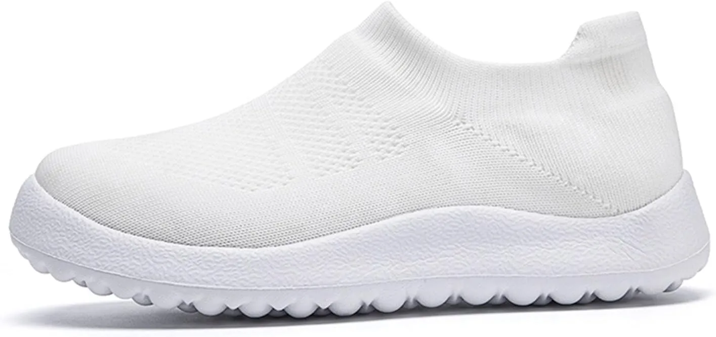 Womens White Platform Sneakers High Top Platform Shoes Fashion Canvas Walking Shoes Women Slide On Loafers Women Shoes Men's Slip On Sneakers